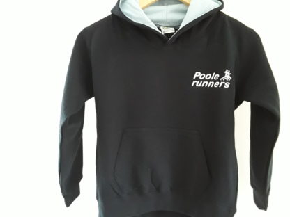 Poole Runners Navy with Sky Blue Junior Hoodie